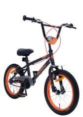 BMX Danger Junior 16 palcové koleso, čierno oranžové