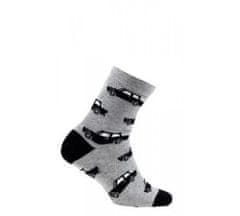 Gatta Detské ponožky Autíčka ASH (sivá) EU 30-32