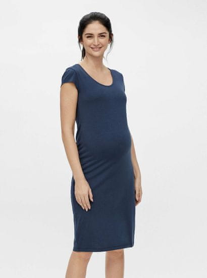 Mama.licious Modré tehotenské púzdrové šaty Mama.licious Elnora