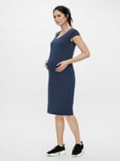 Mama.licious Modré tehotenské púzdrové šaty Mama.licious Elnora M