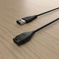 FIXED Nabíjací USB kábel pre Garmin Vivoactive 4S a ostatné smartwatch Garmin FIXDW-796, čierny