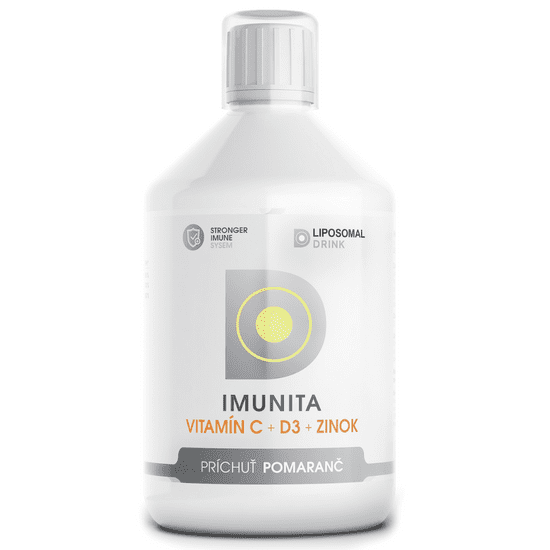 LiposomalDrink IMUNITA Vitamín C + D3 + zinok 500 ml