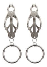 taboom TABOOM Nipple Play Butterfly Clamps with Ring (Silver)
