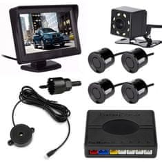 motoLEDy Spätná kamera, parkovacie senzory, monitor - sada 12V