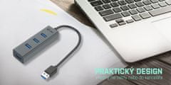 I-TEC USB 3.0 Metal pasívny 4 portový HUB