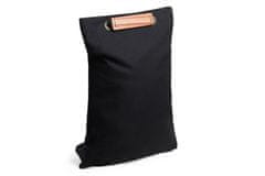 BeWooden unisex praktický batoh s dreveným detailom Líni Minibackpack čierny univerzálny