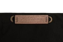 BeWooden unisex praktický batoh s dreveným detailom Nox Minibackpack čierny univerzálny