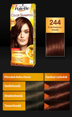 Schwarzkopf Palette color shampoo 244 čokoládovo hnedý