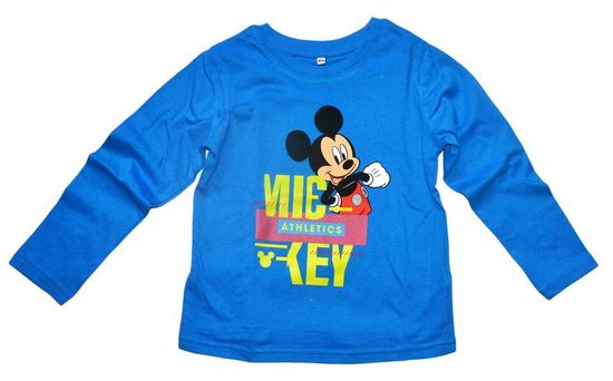 Eplusm Chlapčenské tričko s dlhým rukávom Mickey Mouse Athletics