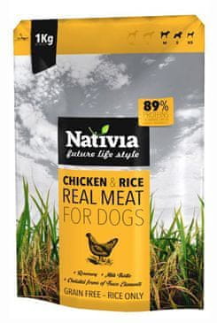 NATIVIA Nativite Real Meat Chicken & Rice 1kg