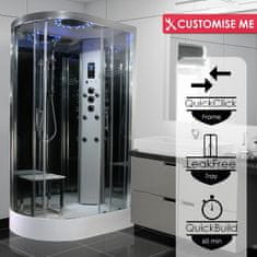 Interion Parná kabína (sauna) Insignia 11R Platinium model 2022 pravá verzia s aromaterapiou