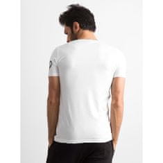 Factoryprice Biele bavlnené pánske tričko s potlačou RT-TS-1-11146B.24_310846 S