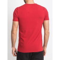 TOMMYLIFE Pánske červené tričko TOMMY LIFE 298-TS-TL-87310.03X_327387 S