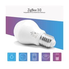 Gledopto ZigBee LED E27 Gledopto 12W žiarovka RGB a CCT
