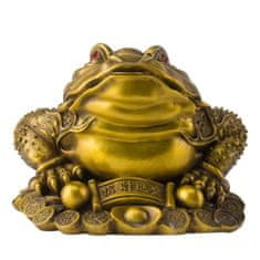 Feng shui Harmony XXL Mosadzná trojnohá žaba