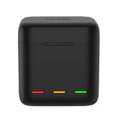 3-slot Box nabíjačka na GoPro Hero 9 / 10 / 11 / 12 + batérie 2ks, čierna