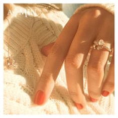 Amen Originálne strieborný prsteň pre šťastie Love RQUBV (Obvod 60 mm)