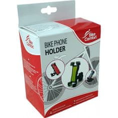 4Car Držiak mobilného telefónu na bicykel červený