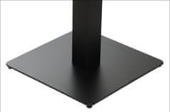 STEMA Kovová podnož pre stôl SH-5002-5/B, pre domácnosť, kanceláriu, reštauráciu a hotel, 45x45x73 cm, noha 8x8 cm, čierna