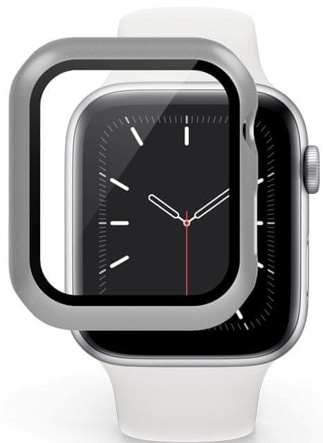 EPICO Glass Case for Apple Watch 4/5/6/SE (44 mm) 42210152100001, strieborná