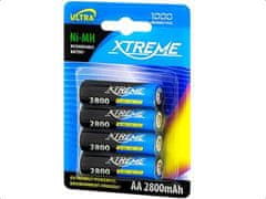 Xtreme Batéria R6 Ni-MH AA 2800mAh dobíjací, blister 4ks