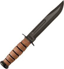 KA-BAR® KB-1217 USMC bojový nôž 17,8 cm, koža, kožené puzdro