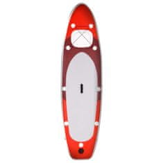 Vidaxl Nafukovací Stand up paddleboard červený 300x76x10 cm