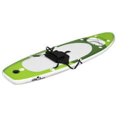 Vidaxl Nafukovací Stand up paddleboard zelený 360x81x10 cm