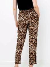 Camaïeu Béžové nohavice s leopardím vzorom CAMAIEU S