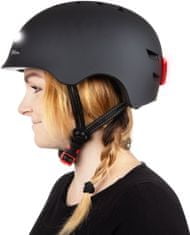 Bluetouch Bezpečnostná helma čierna s LED