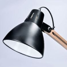 Solight stolná lampa Falun, E27, čierna, WO57-B