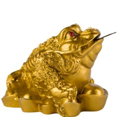 Feng shui Harmony Zlatá trojnohá žaba 4cm