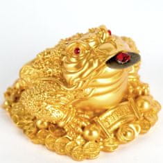 Feng shui Harmony Zlatá trojnohá žaba 9cm