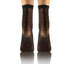 Sesto Senso Silonkové ponožky so vzorom 02 v balení 2 páry ONE SIZE NERO (čierna)