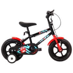 Vidaxl Detský bicykel 12 palcový čierny a červený