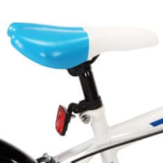 Vidaxl Detský bicykel modrý a biely 18 palcový