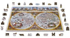 Wooden city Drevené puzzle Antická mapa Nova Terrarum 2v1, 1010 dielikov EKO