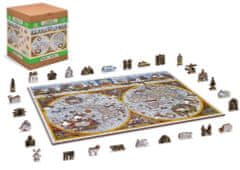 Wooden city Drevené puzzle Antická mapa Nova Terrarum 2v1, 1010 dielikov EKO