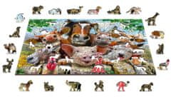 Drevené puzzle Život na farme 2v1, 505 dielikov EKO