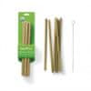 Bambum Bambusové slamky - sada 6 ks vr. kefky