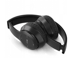 slomart P47 Multifunkčné bezdrôtové slúchadlá Bluetooth MP3 čierne