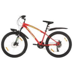 Petromila vidaXL Horský bicykel 21 rýchlostí, 26" koleso 36 cm, červený