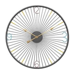 Dizajnové nástenné hodiny Decore Black - 60cm