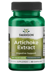 Swanson Artichoke (Extrakt z Artičoka), 250 mg, 60 kapsúl