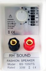 RHsound BS-1050TS/W, 100V, 5" nástenný reproduktor, 30W, biely