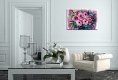 Peknastena Obrazy na stenu - Olejomaľba Kytica ruží 70x50cm