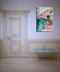 Peknastena Obrazy na stenu - Olejomaľba Dáma v Benátkách 70x50cm