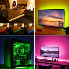 Solight LED WIFI smart RGB pásik pre TV, 4x50cm, USB, WM58