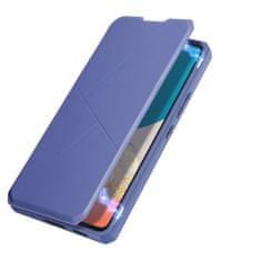 Dux Ducis Skin X knižkové kožené puzdro na Samsung Galaxy A73, modré
