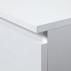 Akord Písací stôl A-7 90 cm biely pravý